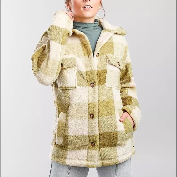 🔆BILLABONG🔆 FAIRBANKS FLEECE JACKET SO SOFT - Picture 6 of 15